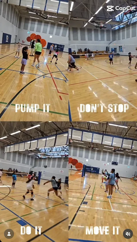 Community volleyball camp montage shared by Sun City Raptors